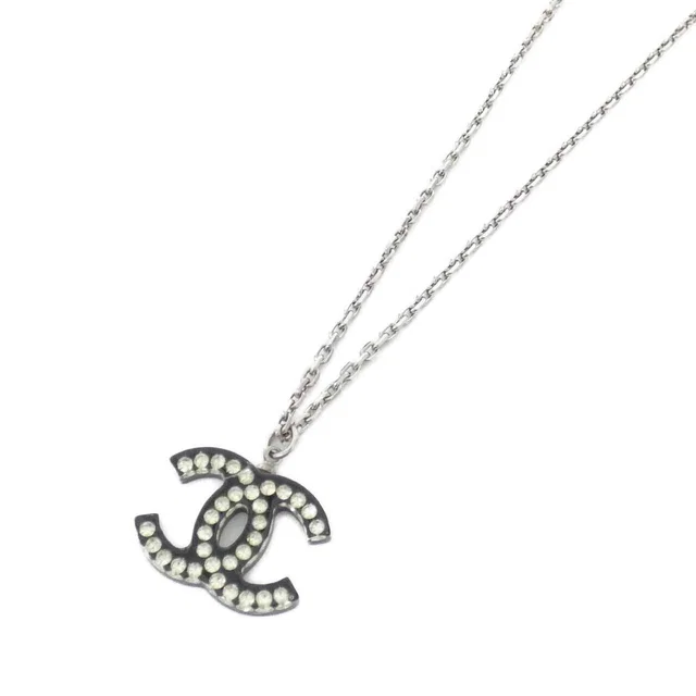 Chanel Vintage Necklace Black in Black from The Reluxe