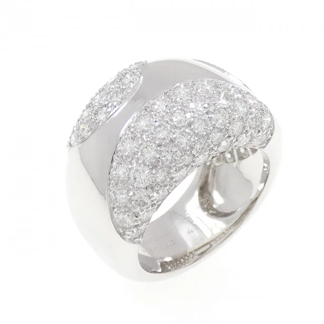 Cartier Nouvelle Vague 750 White Gold Diamond Ring Size 9 in White from LuxUness