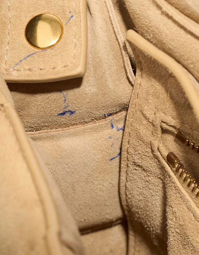 Bottega Veneta Cassette Suede Beige in Beige Suede from SACLÀB, photo 11 of 12