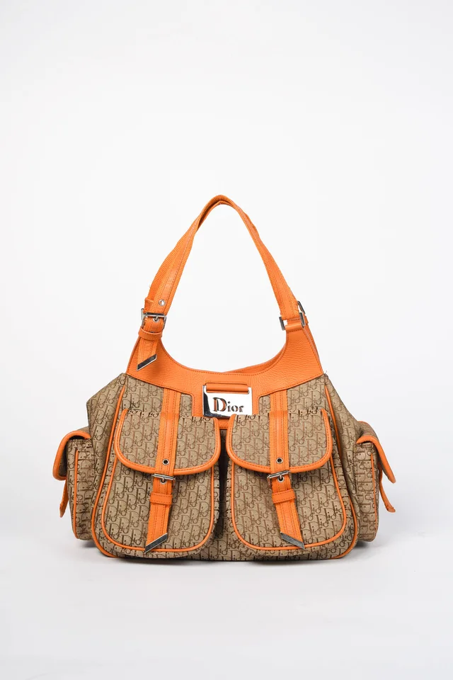 2000s Christian Dior Monogram Cargo Shoulder Bag in Coated canvas from Break Archive