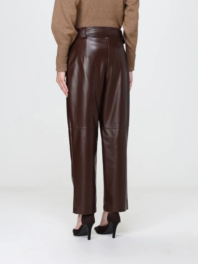 Twinset belted faux-leather trousers, photo 2 of 3 from SENSER