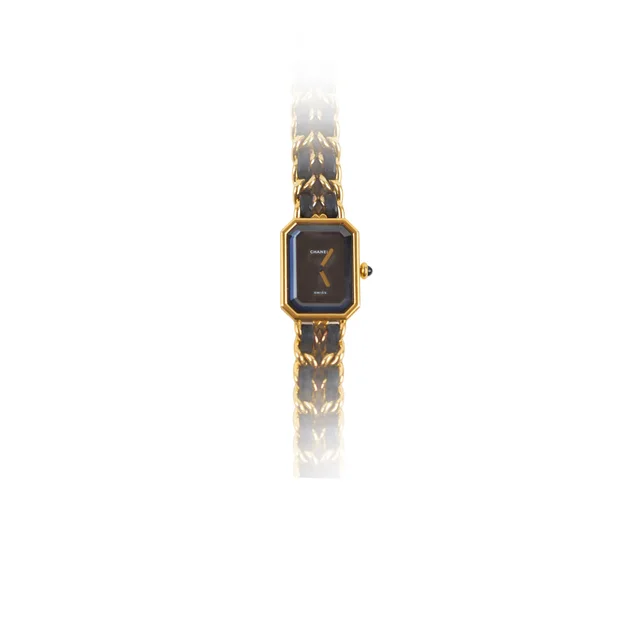 Chanel Premiere M Black Watch in Black from The Purse Affair