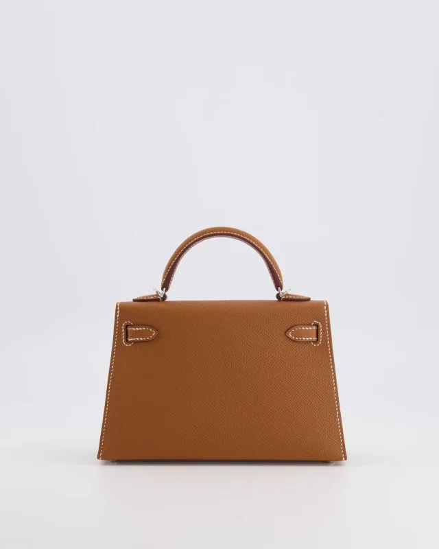 Hermès Mini Kelly II 20 Bag in Gold Epsom leather from Sellier, photo 10 of 21