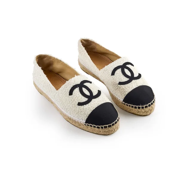 Chanel Espadrilles White Size 40 in White from The Purse Affair