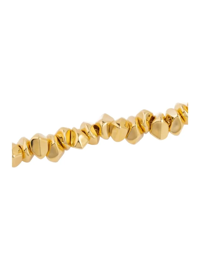 FEDERICA TOSI Necklace 'LACE SMALL STONE' with Elegant Design in Gold Metal for Women, photo 3 of 6 from Gaudenzi Boutique