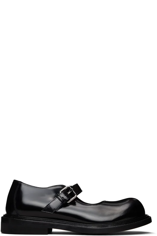 Moschino Black Mary Jane Oliver Loafers, image 1 of 1 from SSENSE