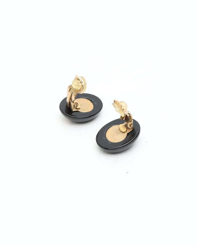 Chanel Coco Mark Camellia Clip-on Earrings from A Retro Tale, photo 4 of 5