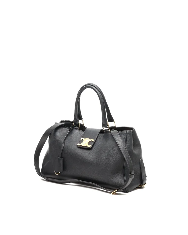 Celine 2023s Medium Appoline Trio Bag in Caviar leather from A Retro Tale, photo 2 of 9