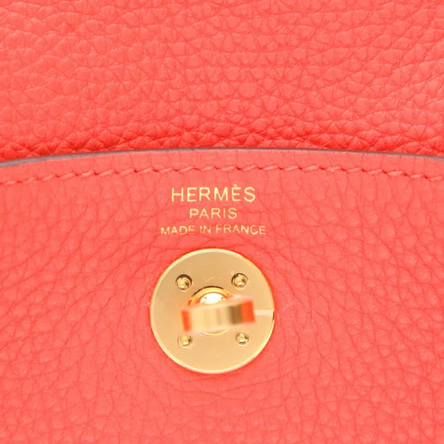 Hermès Lindy Mini handbag in Pink Togo leather from Collector Square, photo 3 of 4