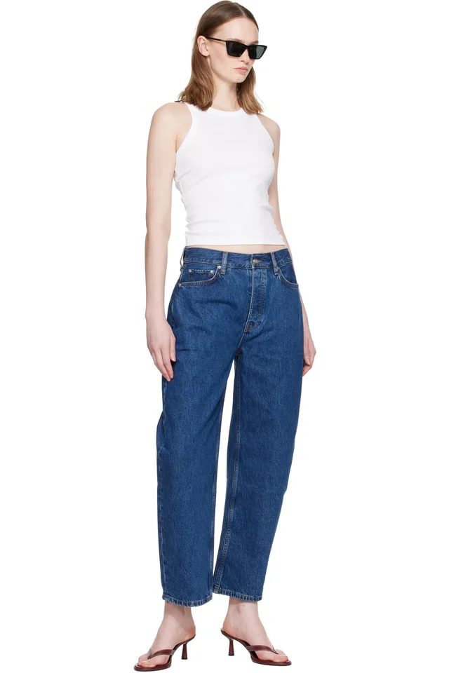 ANINE BING Blue Fritz Jeans, photo 4 of 4 from SSENSE