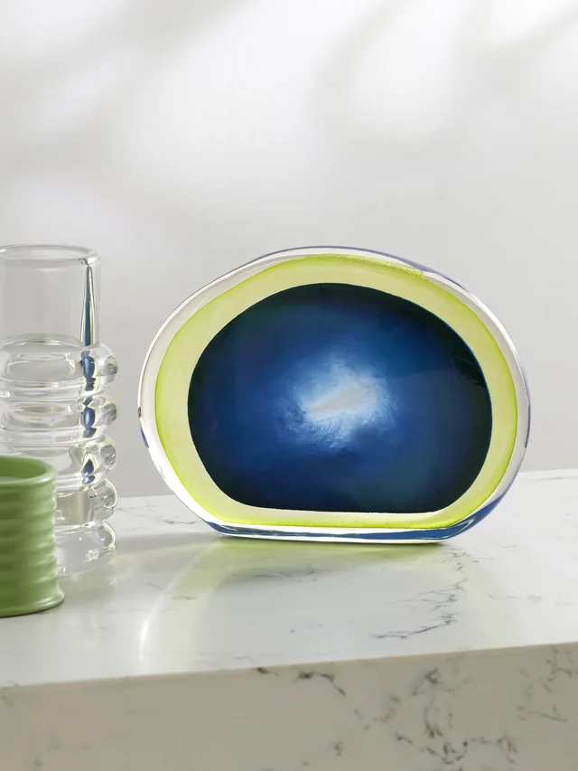 FOURTH STREET Puddle glass sculpture in Blue, photo 2 of 2 from NET-A-PORTER (Canada)