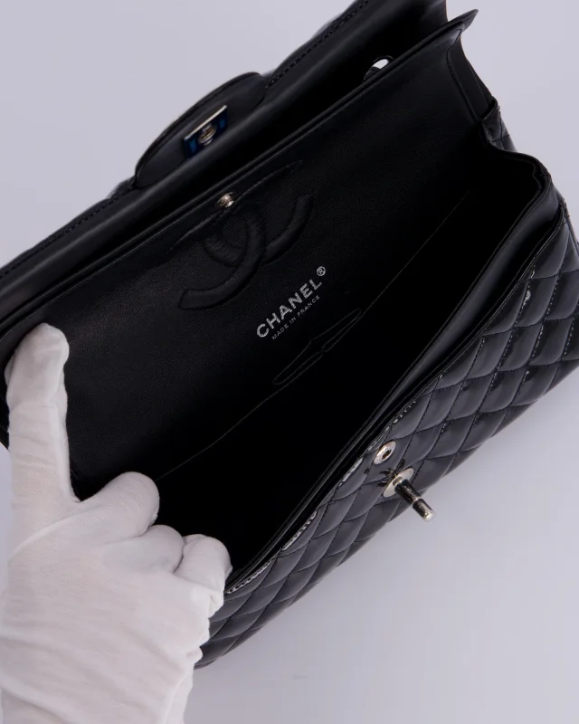 Chanel Medium Double Flap Bag in Black Patent leather from Sellier, photo 15 of 18
