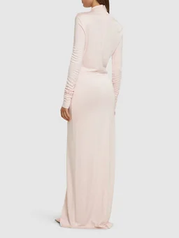 Khaite Long dress with long sleeves in 100% Viscose, photo 3 of 5 from LUISAVIAROMA