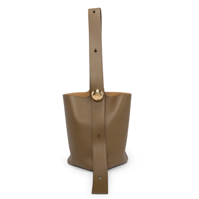 Loewe Calfskin Medium Pebble Bucket Bag from Blue Spinach