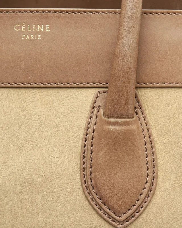 Celine Mini Luggage Bag in Leather from A Retro Tale, photo 8 of 11