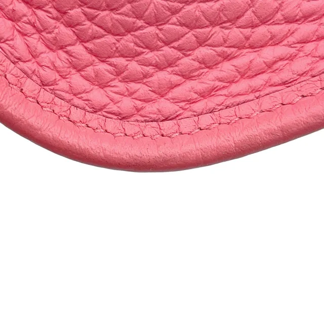 Hermès Evelyne Amazon Long Rose Azalee/Rouge Pivoine Taurillon Clemence Size TPM in Red Clemence leather from GALLERY RARE, photo 7 of 17