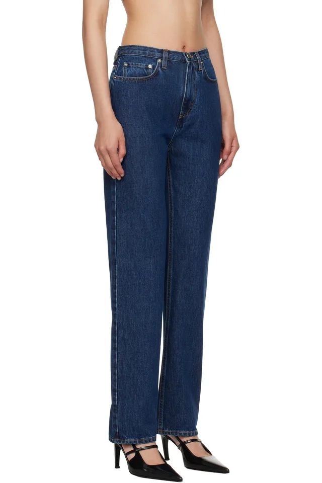 Loulou de Saison Blue Jude Jeans, photo 2 of 3 from SSENSE
