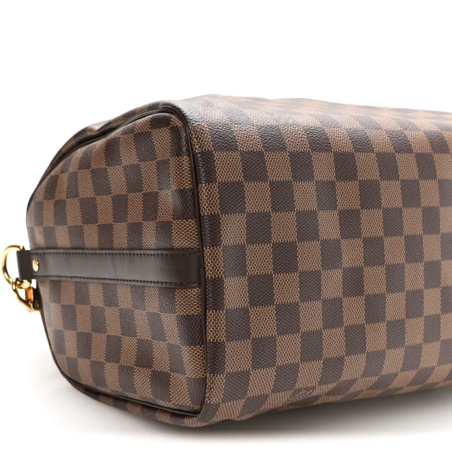 Louis Vuitton Damier Ebene Speedy Bandouliere 30 in Brown Coated canvas from FASHIONPHILE, photo 8 of 11