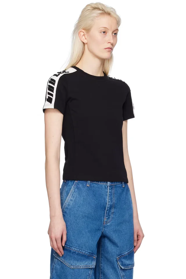 Dion Lee Black Slim T-Shirt, photo 2 of 4 from SSENSE
