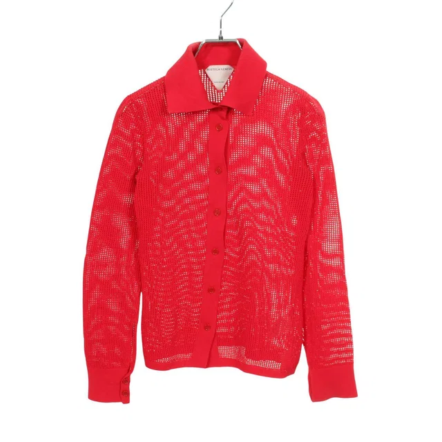 Bottega Veneta mesh knit cardigan in Nylon from LuxUness