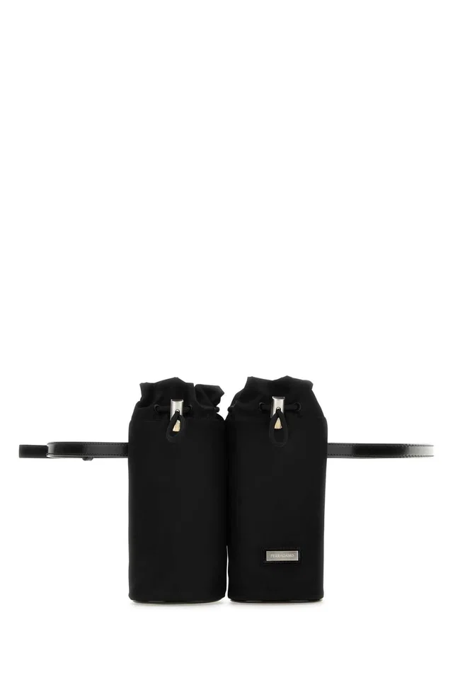 Ferragamo Belt Bag — Black in Black Calfskin from HEWI