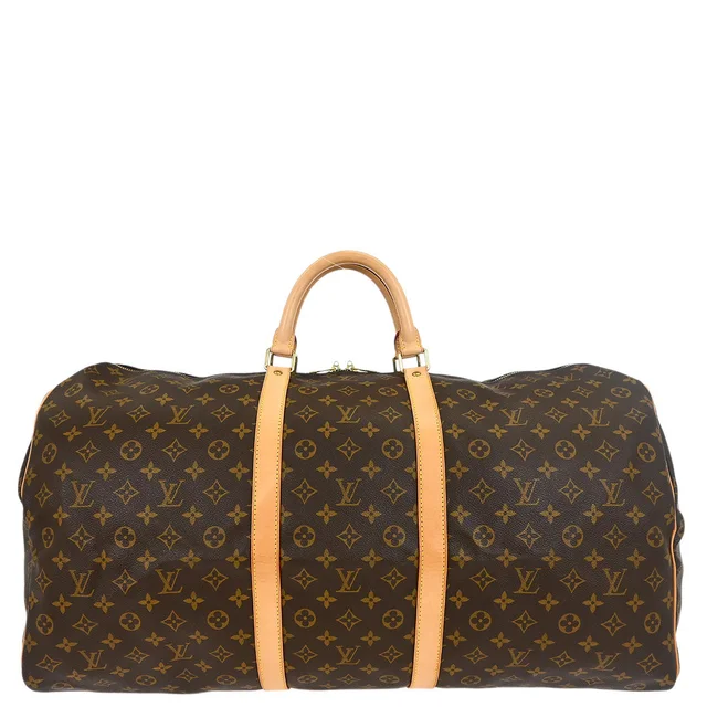 Louis Vuitton 2002 Monogram Keepall 60 Duffle Bag M41422 in Coated canvas from AMORE Vintage Tokyo