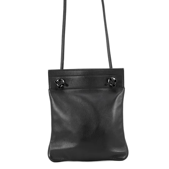 Hermès Sac Aline Black Swift Leather Size Mini from GALLERY RARE