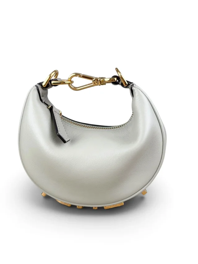 Fendi Mint Green Leather Nano Fendigraphy Hobo in Green Leather from Season 2 Consign, photo 4 of 5