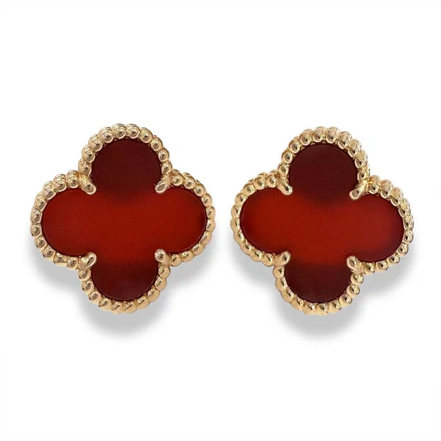 Van Cleef & Arpels Vintage Alhambra Earrings from The Reluxe
