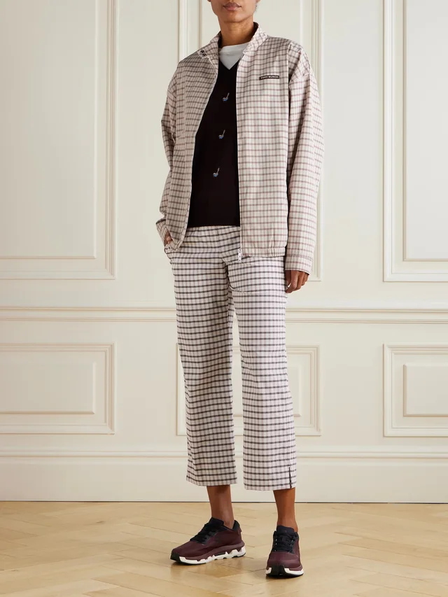 TORY SPORT Checked canvas straight-leg golf pants, photo 2 of 2 from NET-A-PORTER (Canada)