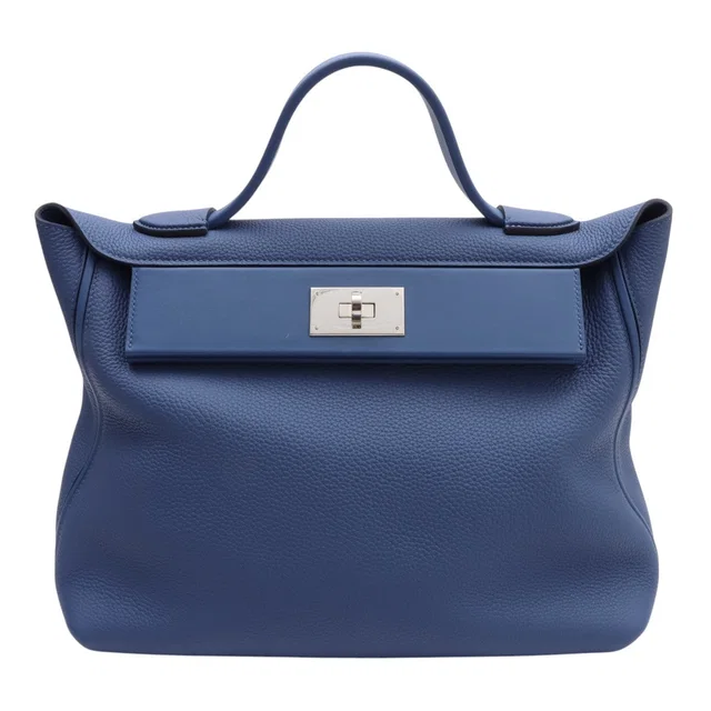 Hermès Sac van Quatre 35, Blue Brighton, manufactured in 2018 in Blue Togo leather from VINTAGE QOO TOKYO