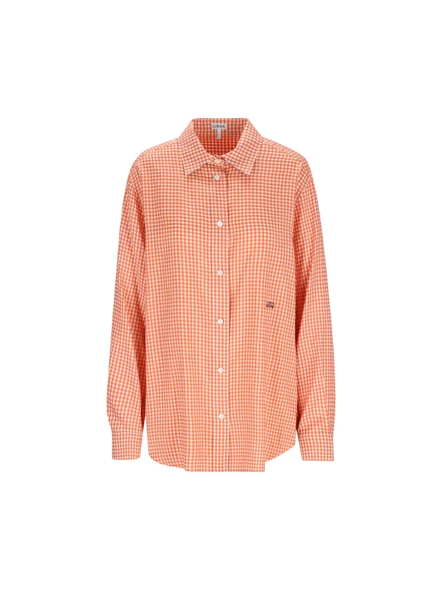 Loewe Long Sleeve Checked Shirt, photo 2 of 9 from SENSER