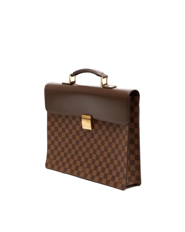 Louis Vuitton Damier Ebene Altona GM Briefcase in Brown Canvas from A Retro Tale, photo 2 of 8