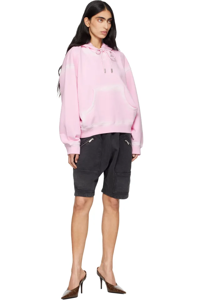 Off-White Pink Spray Off Stamp Over Hoodie, photo 4 of 4 from SSENSE