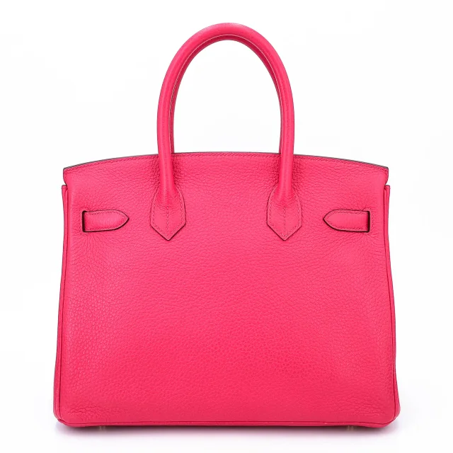 Hermès Birkin 30 Rose Extreme (I6) in Pink Clemence leather from Ginza Xiaoma, photo 2 of 4