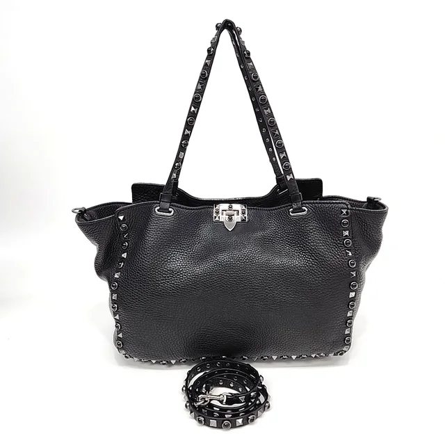 Valentino Rockstud Tote with Shoulder Bag from GUGUS