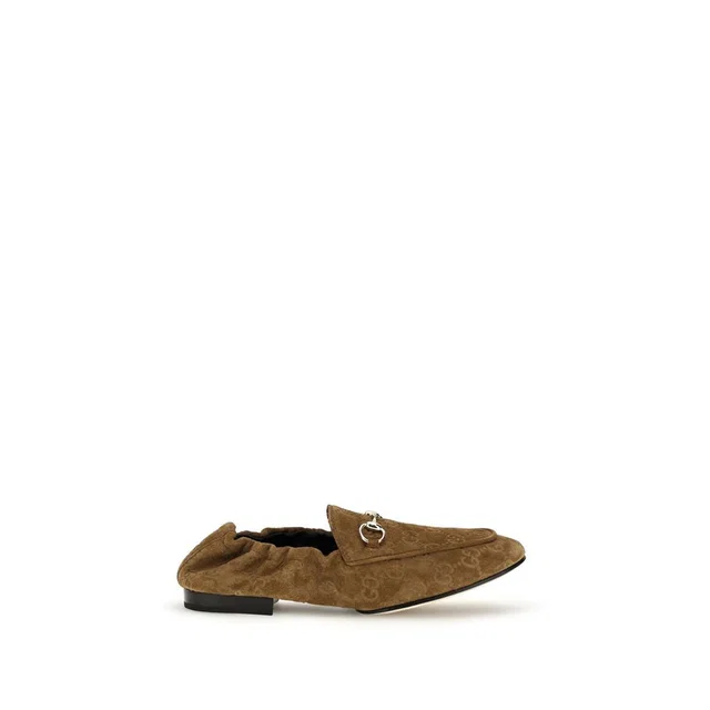 Gucci Brown Calf Leather Bos Taurus Slip-On Loafers in Brown Calfskin from HEWI