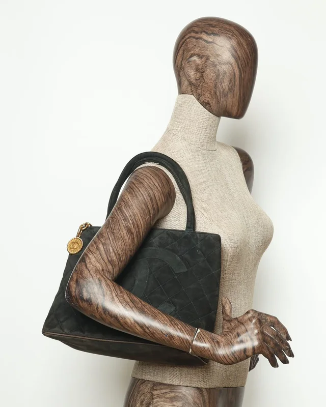 Chanel Suede Medallion Tote Bag in Suede from A Retro Tale, photo 13 of 13