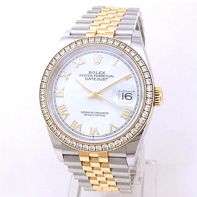 Rolex Datejust Automatic Chronometer Diamond White Dial Mens Watch 126283 WRJ in yellow|white|silver|gold|gray from Jomashop.com