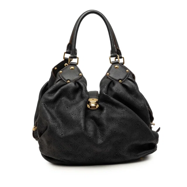 Brown Louis Vuitton Monogram Mahina L Hobo Bag in Brown Leather from Designer Revival