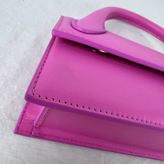 Jacquemus The Long Chiquito Pink Bag in Pink Leather, Metal from Reowned, photo 3 of 4