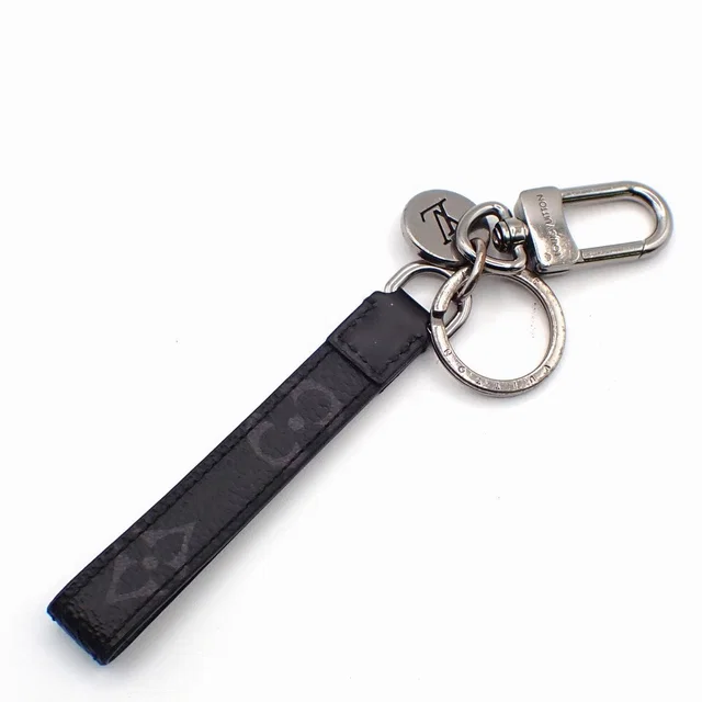 Louis Vuitton Key Folder Porte Cles Dragonne White Leather Ring in White Leather from The Reluxe