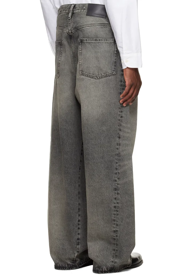 Sunflower Gray Super Wide Twist Jeans, photo 3 of 4 from SSENSE