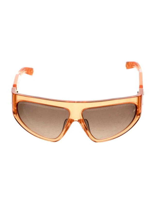 Balmain Shield Gradient Sunglasses w/ Tags in orange from The RealReal