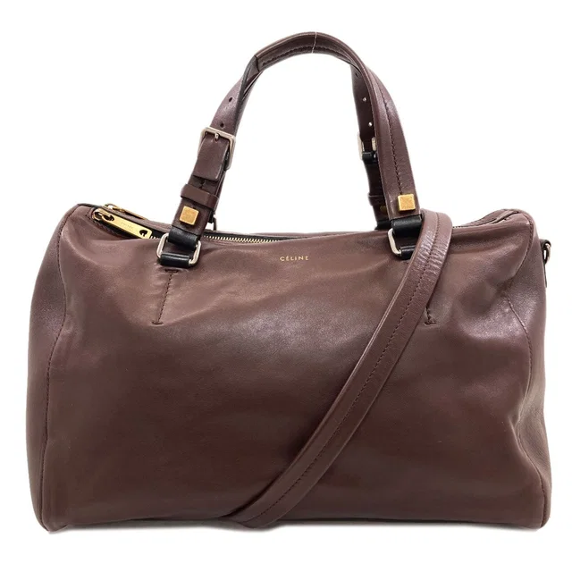 Celine 2-Way Handbag Leather in Leather from The Reluxe