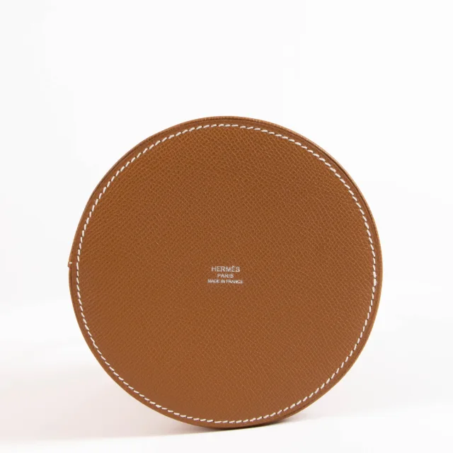 Hermès Mini Medor Gold Epsom PHW Bag in Gold Epsom leather from Labellov, photo 5 of 7
