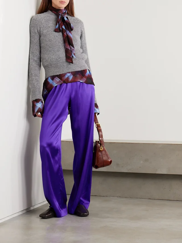 DRIES VAN NOTEN Alpaca-blend sweater in Grey, photo 2 of 2 from NET-A-PORTER (Canada)