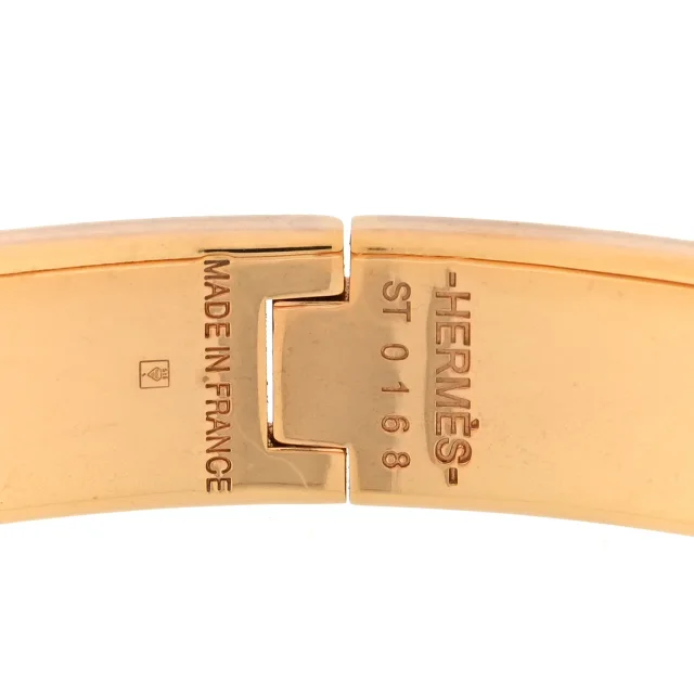 Hermès Enamel Narrow Clic Clac H Bracelet GM Bleu Polaire in Blue from FASHIONPHILE, photo 4 of 4