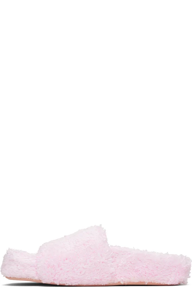 MM6 Maison Margiela Pink Spugna Vichy Sandals, photo 3 of 5 from SSENSE