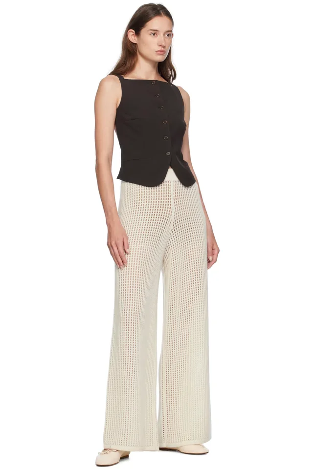 LISA YANG Off-White Mei Lounge Pants, photo 4 of 4 from SSENSE